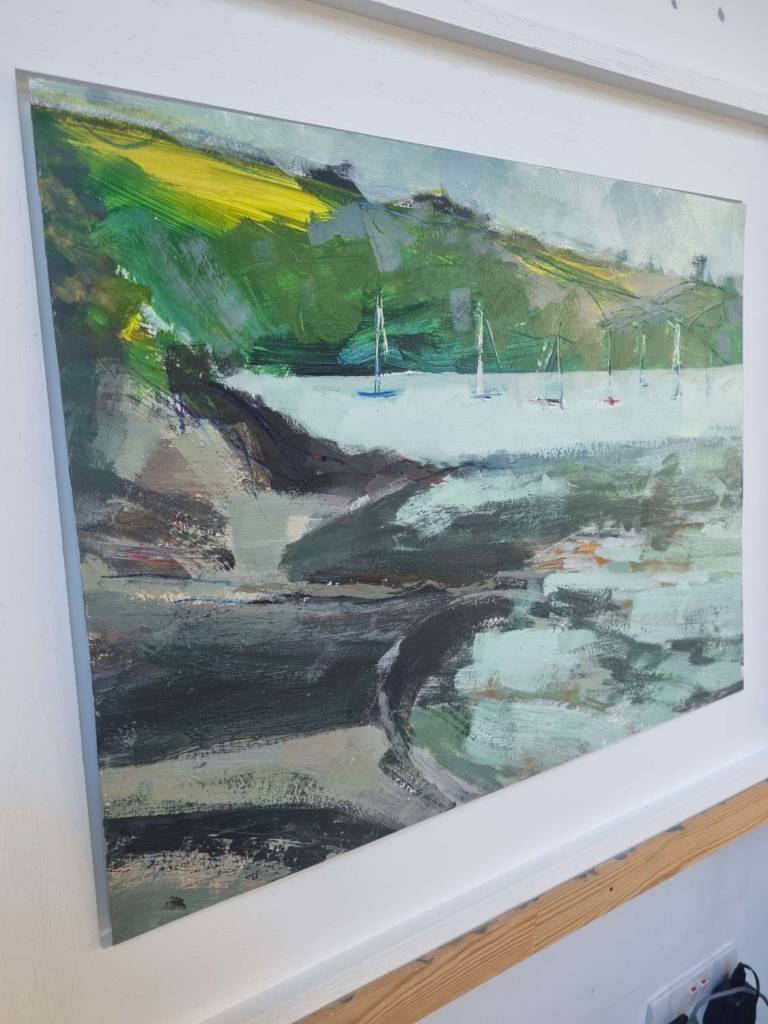 Morning light, boats moored - Sophie Velzian