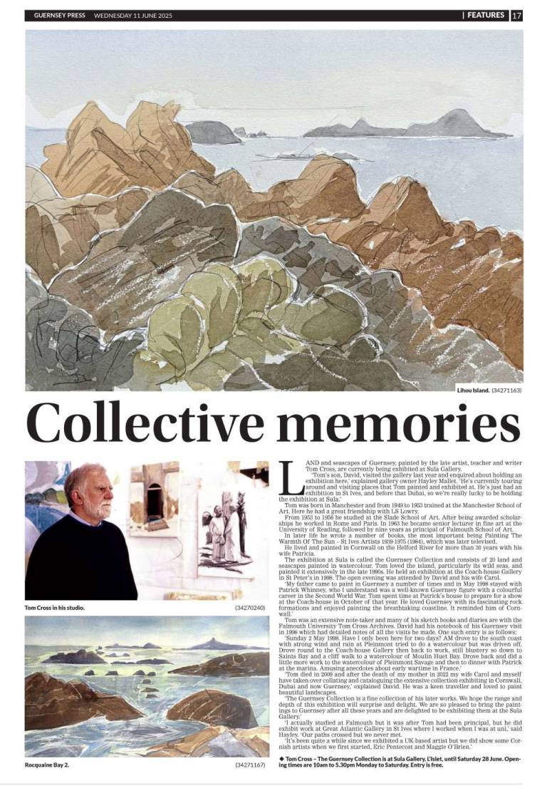 Guernsey Press Article 11.6.25 - Tom Cross