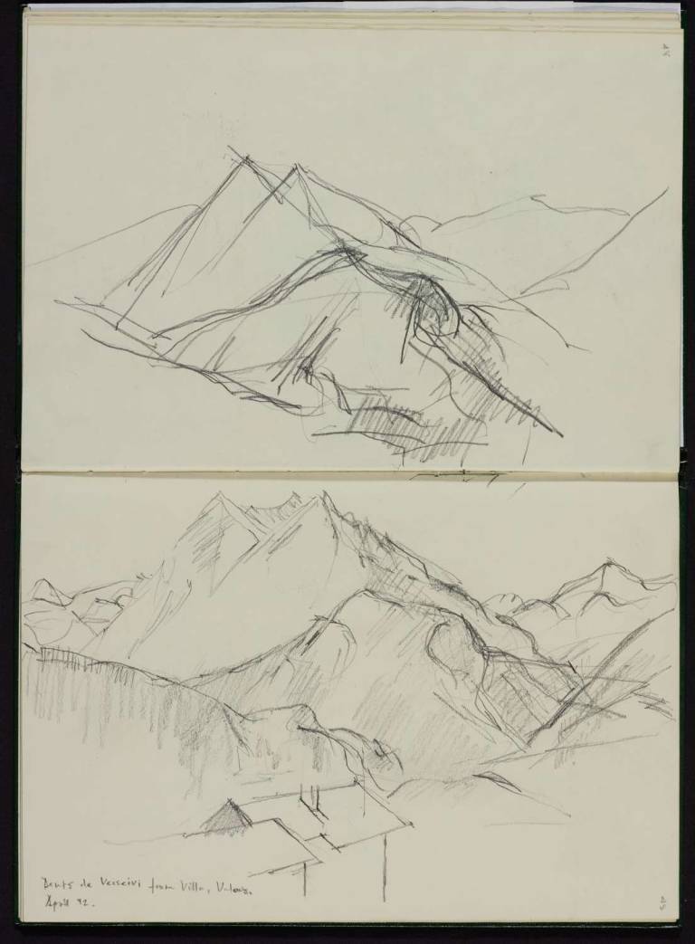 Dents de Veisivi from Villa Valous, Switzerland 1992 - Tom Cross