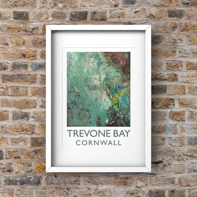 The Trevone Bay fine art poster A3 - Sharon Bruster