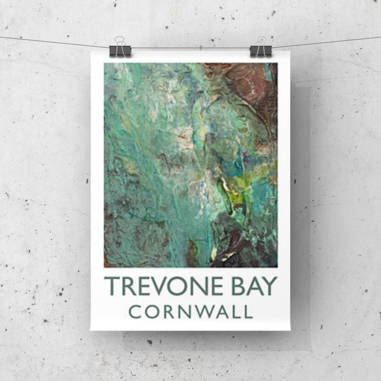 The Trevone Bay fine art poster A2 - Sharon Bruster