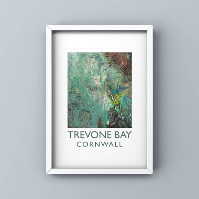 The Trevone Bay fine art poster A2 - Sharon Bruster