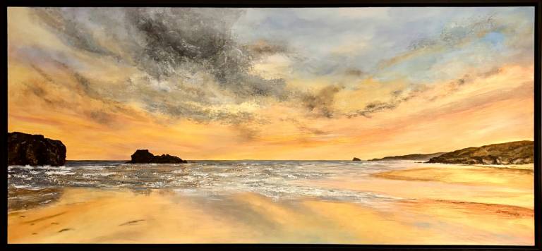 Summer Sunset - Perranporth Beach - Janie Cameron