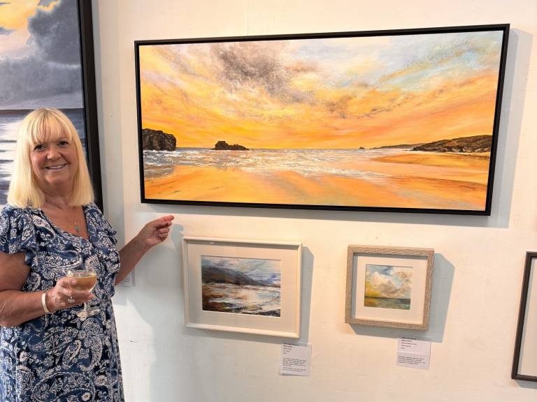 Summer Sunset - Perranporth Beach - Janie Cameron