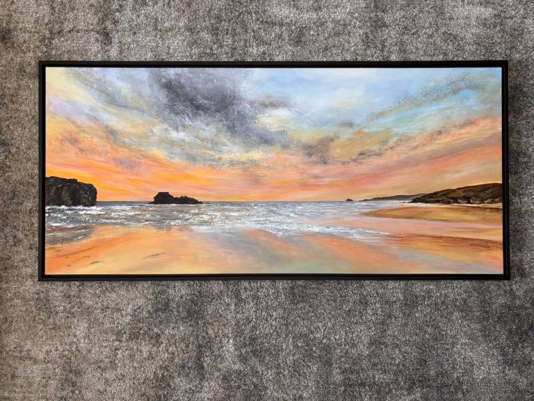 Summer Sunset - Perranporth Beach - Janie Cameron
