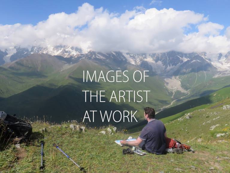Images of the Artist Working - 
