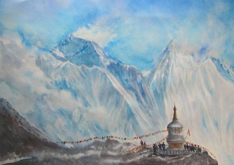 Mount Everest from the Nepalese Side near Tengboche - Neil Pittaway