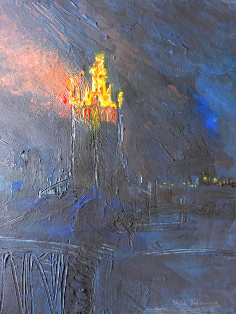 Royal Wedding Fireworks Celebration on Seville Cathedral Tower, Spain - Neil Pittaway