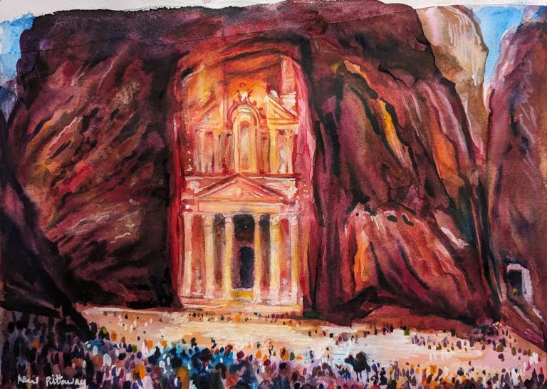 Mid  Afternoon at The Treasury, Petra,  Jordan - Neil Pittaway