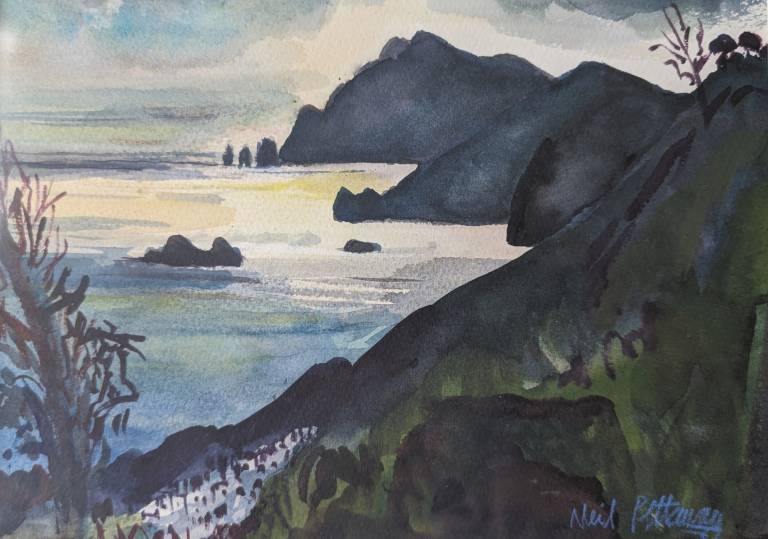 Evening light along the coast to Capri from Agerola, Italy - Neil Pittaway