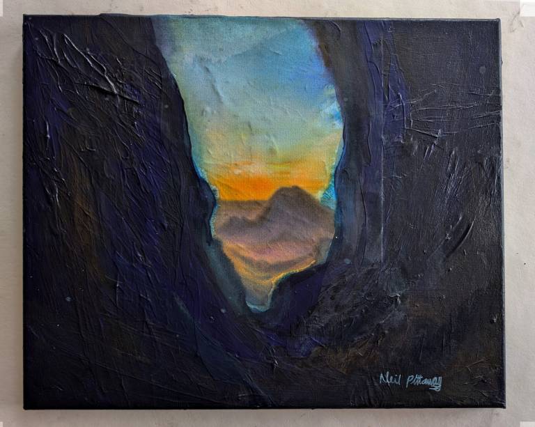 Sundown from Camp at L'Abzib N-Tzikarte (8,860ft / 2,700 m, Morocco - Neil Pittaway