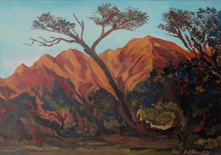 Dusk at Brandberg White Lady Lodge camp, Namibia - Neil Pittaway