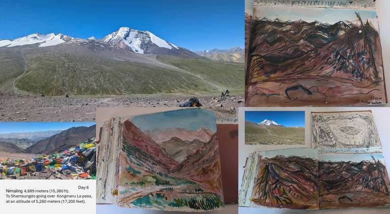 Day 6 crossing the Kongmaru La Pass, located at an altitude of 5,260 meters (17, - Neil Pittaway