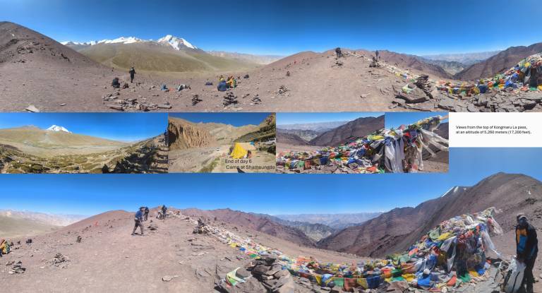 Day 6 Views from the top of Kongmaru La Pass, located at an altitude of 5,260 me - Neil Pittaway