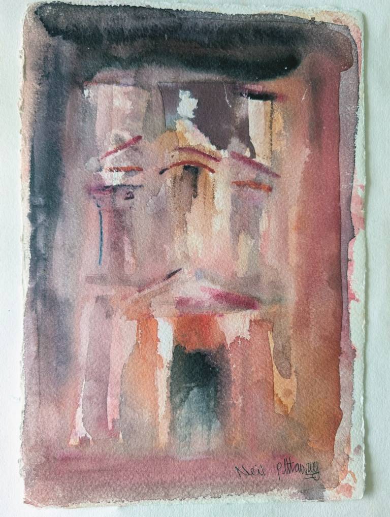 Abstracted view of the Treasury at Petra, Jordan - Neil Pittaway