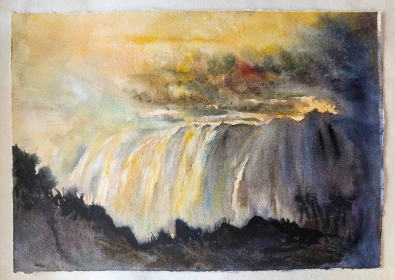 Victoria Falls at dusk, Zimbabwe - Neil Pittaway