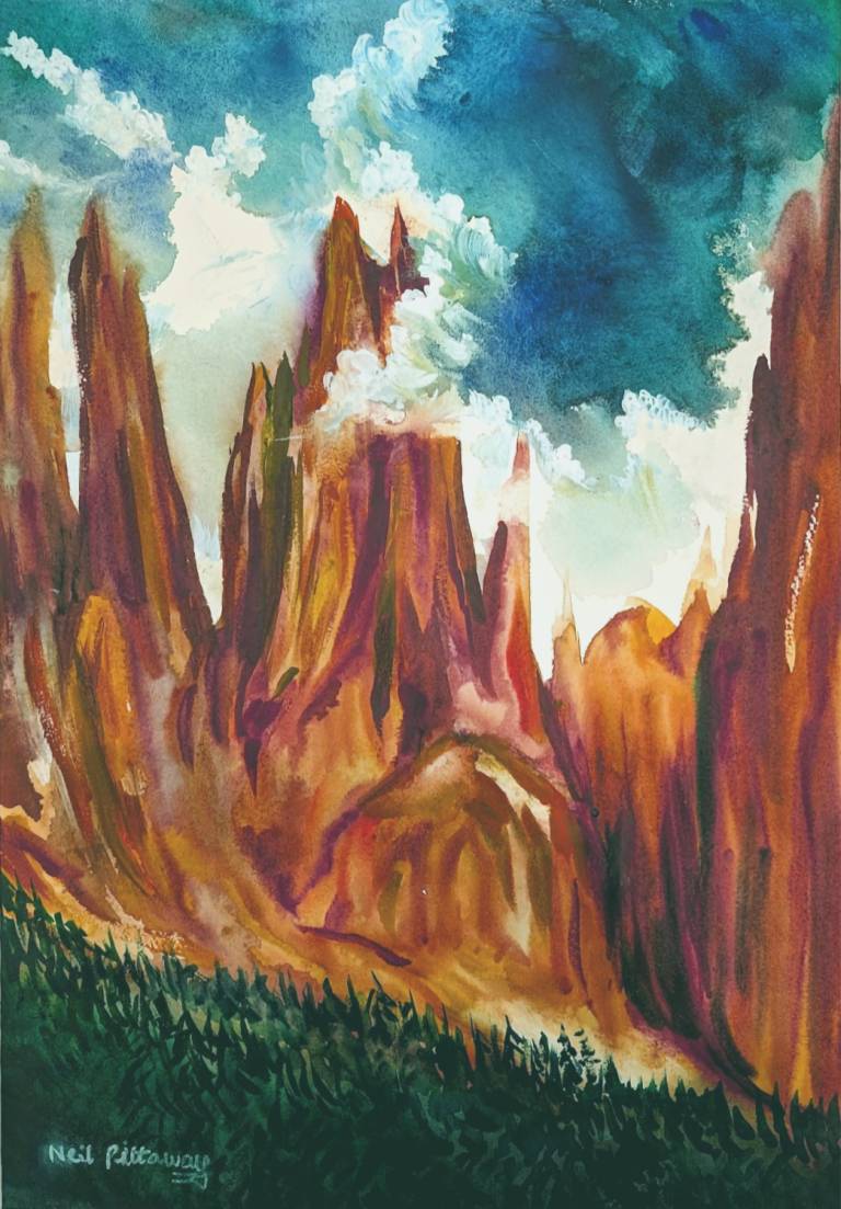 The Cantinaccio needle points of the Dolomites - Neil Pittaway