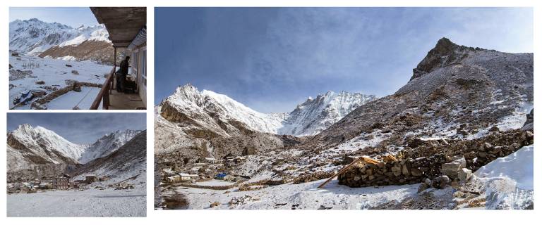 Views of Kyranjin Gompa and Langtang Lirung - Neil Pittaway