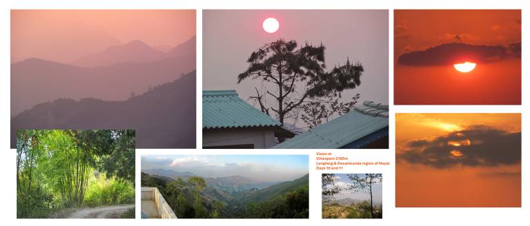 Views at Chisopani 2165m  Langtang & Gosainkunda region of Nepal - Neil Pittaway