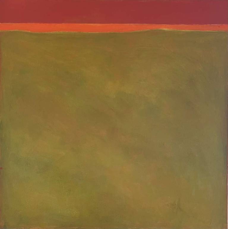 Field with Red Sky - Louise Kidd