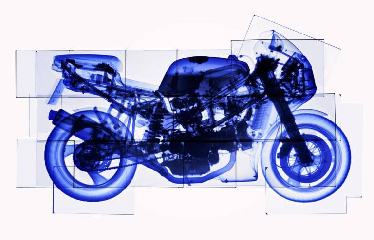 Ducati 888 Blue - Hugh Turvey