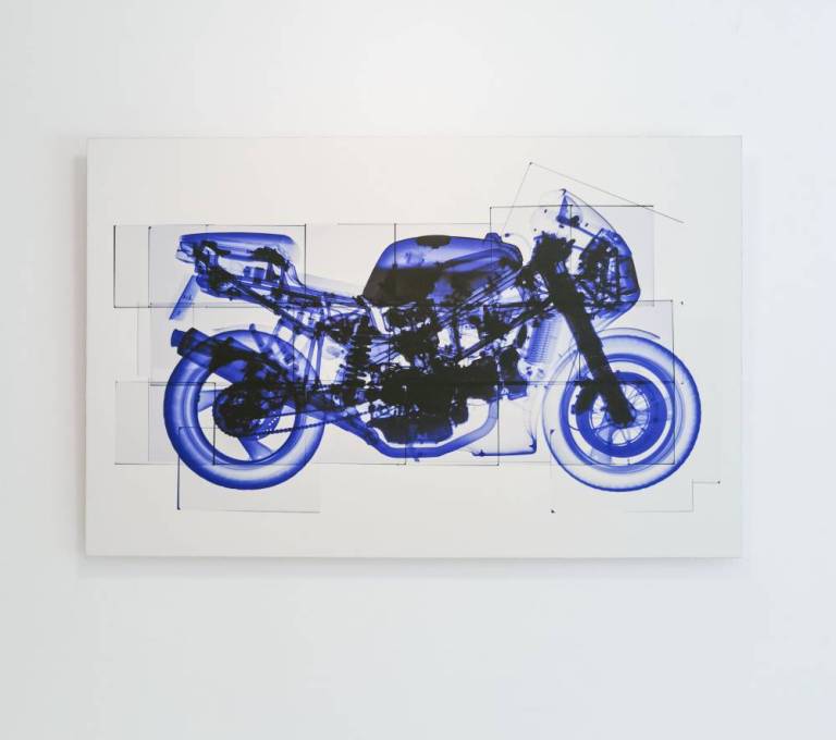 Ducati 888 Blue - Hugh Turvey