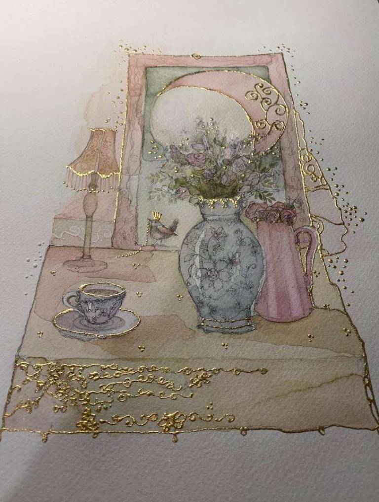 Pink Moon SOLD - Jilly Henderson