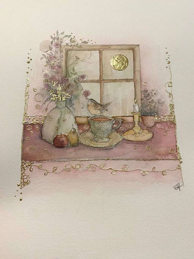 Sitting on the Windowsill SOLD - Jilly Henderson