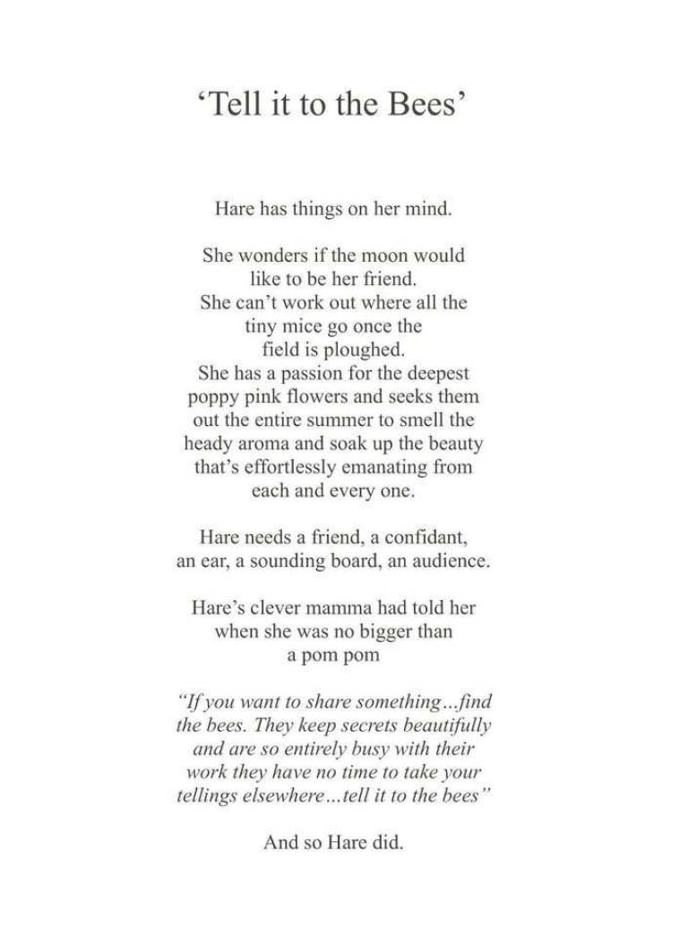 Tell it to the Bees SOLD - Jilly Henderson