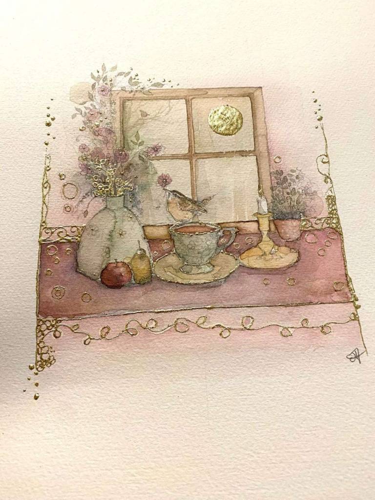 Sitting on the Windowsill SOLD - Jilly Henderson