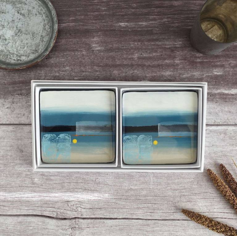 Abstract Minis - Aquamarine Sands - Jenny Hoole