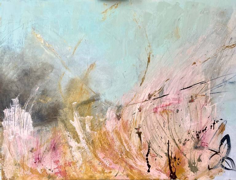 Fleeting Glimpse of Goldfinches - Bev Campbell