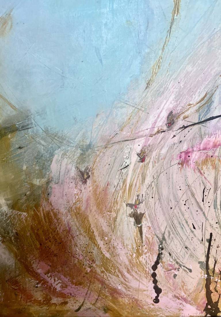 Fleeting Glimpse of Goldfinches - Bev Campbell