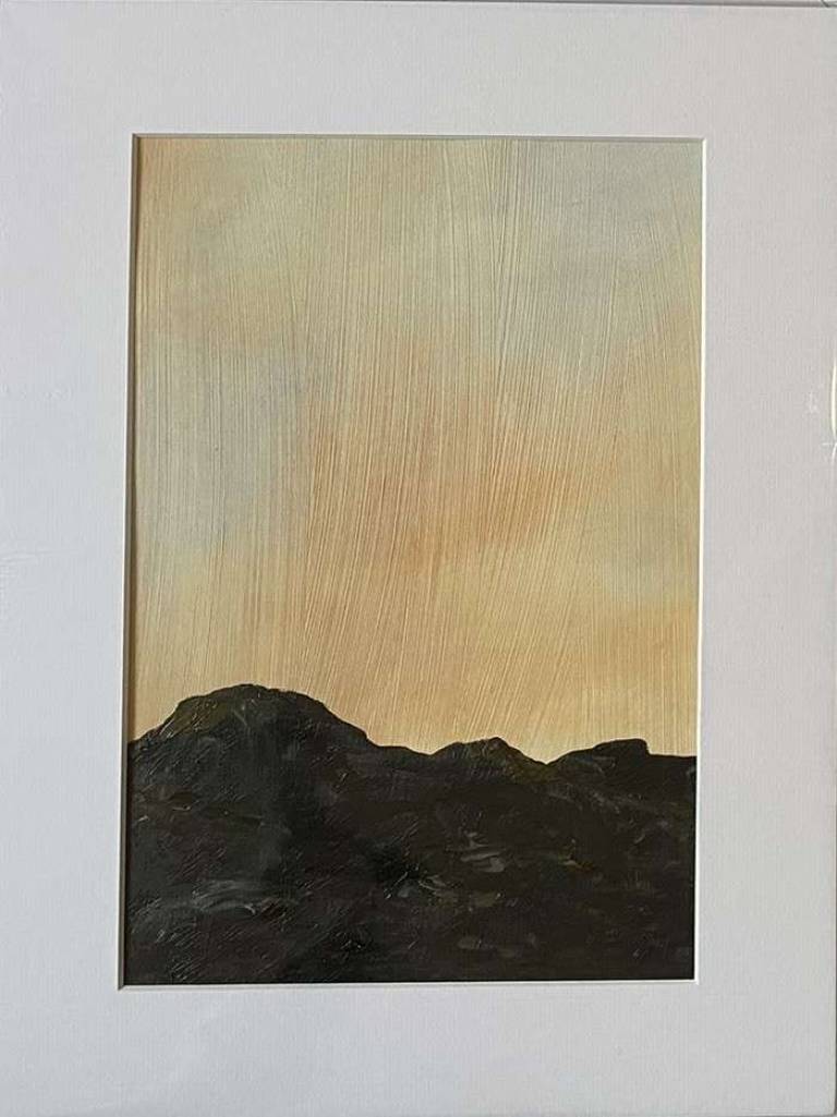 Sunset on the rocks - Sue L Davis