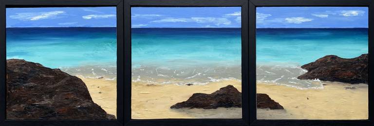 St Ives Bay Triptych - Sue L Davis