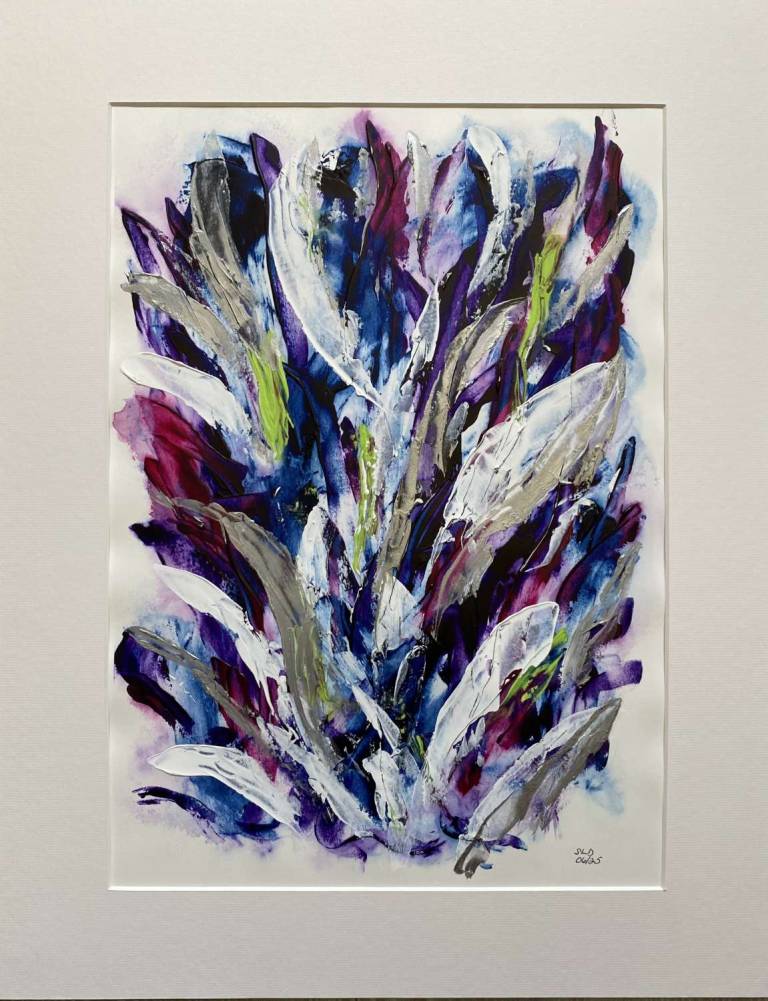 Untitled flowers abstract - Sue L Davis