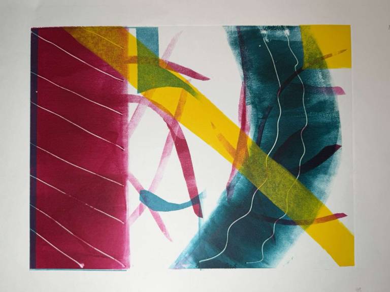 Untitled Abstract Print I - Sue L Davis