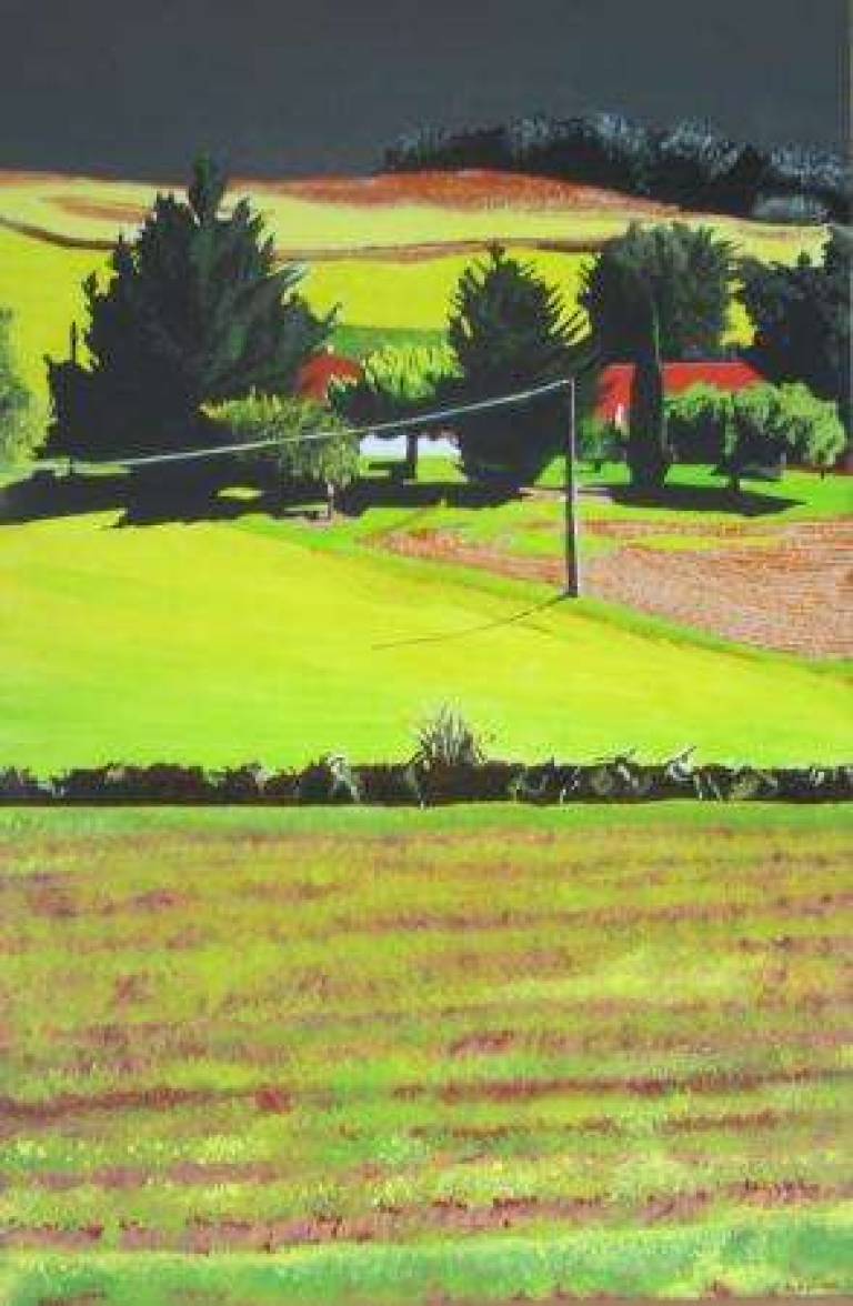 Landscape 2, threatening weather -  Paysage 2, temps menaçant - Alan Humphries