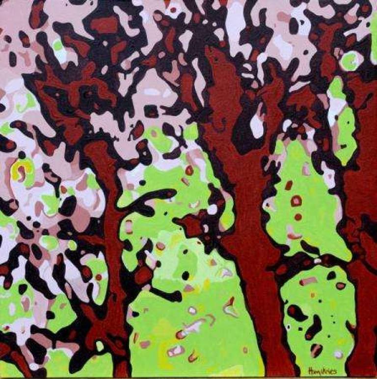 Landscape, plum tree - Paysage, prunier - Alan Humphries