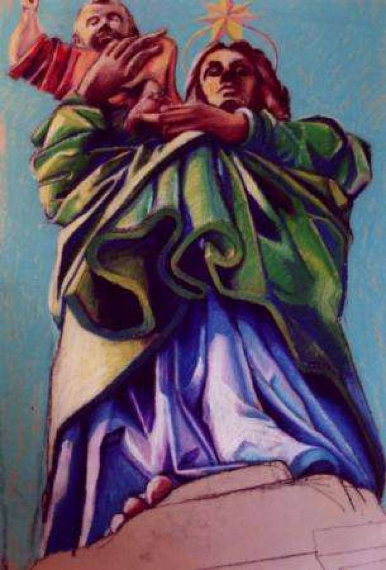 Drawing: Statue Le Puy - Alan Humphries