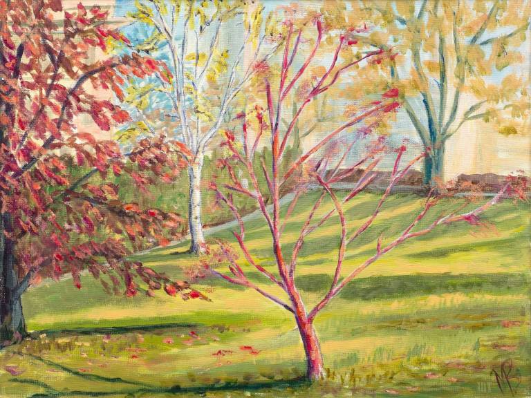 Inner Temple Gardens II, Red Tree - Margaret   Beringer