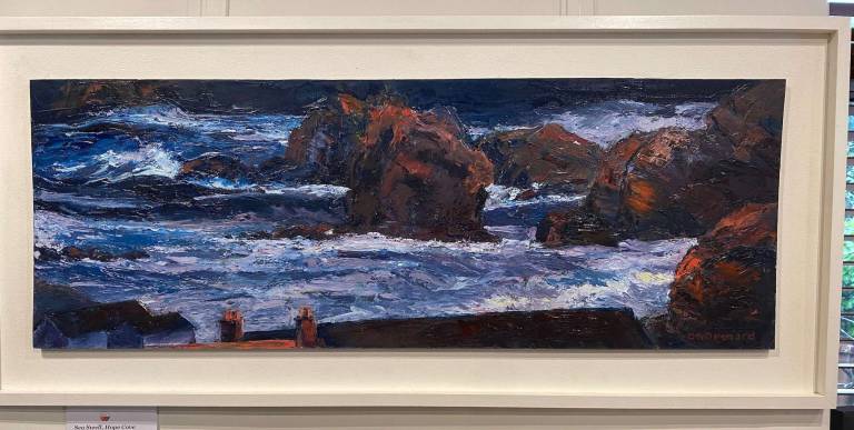Sea Swell, Hope Cove (Framed) - Denise Orchard