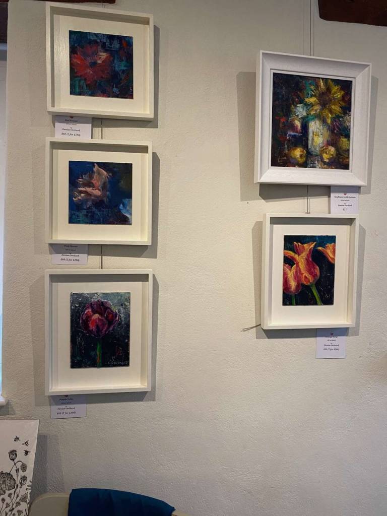 Flower Paintings (Framed) for information only - Denise Orchard