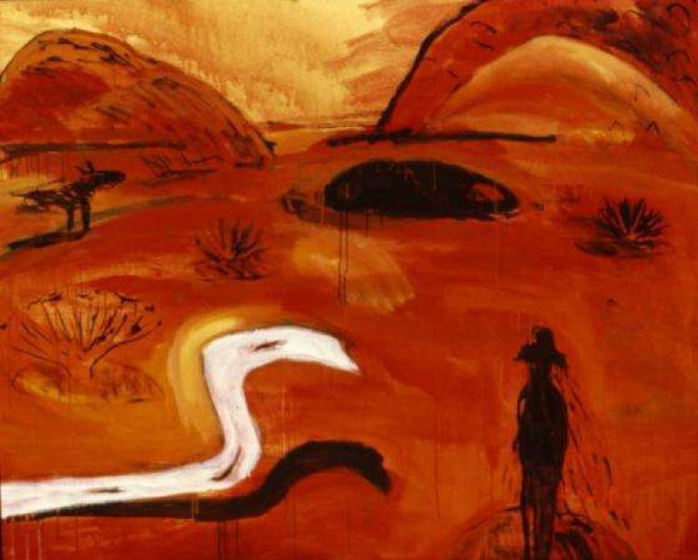Swagbag, Red Centre - Janet Patterson