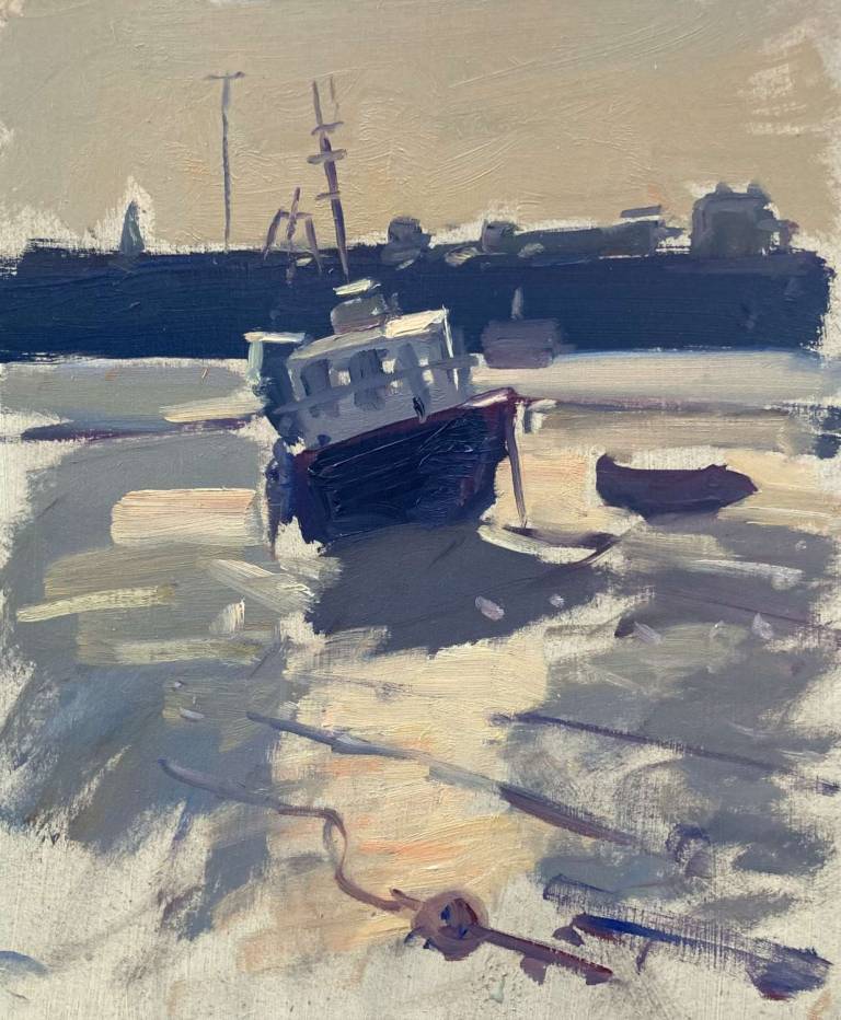 Folkestone Harbour, Low Tide (1) - Rod Major