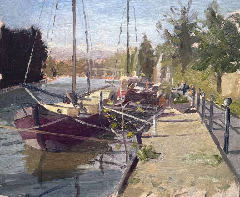 Dutch Sailing Barge, Allington Lock (2) - Rod Major