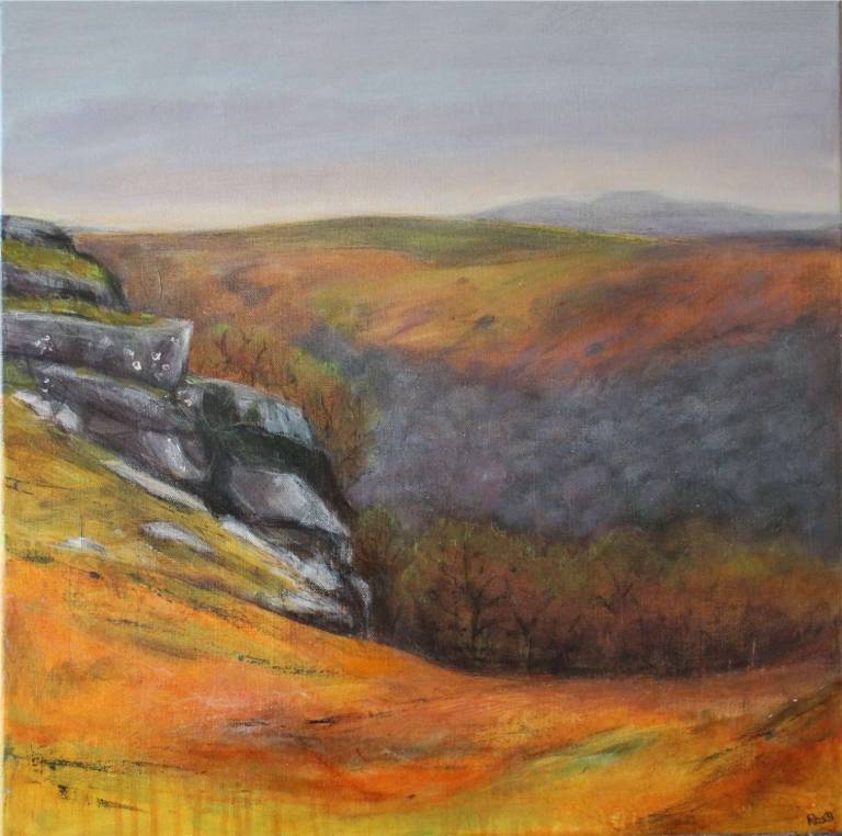 The Dart Valley from Bench Tor - Totnes Art Society