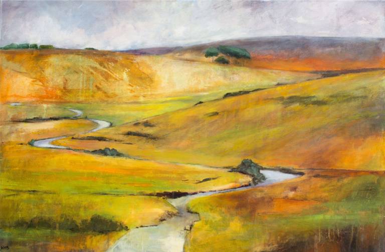 The West Dart at Two Bridges - Totnes Art Society