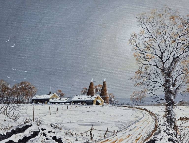 Winter Oast Houses - Totnes Art Society