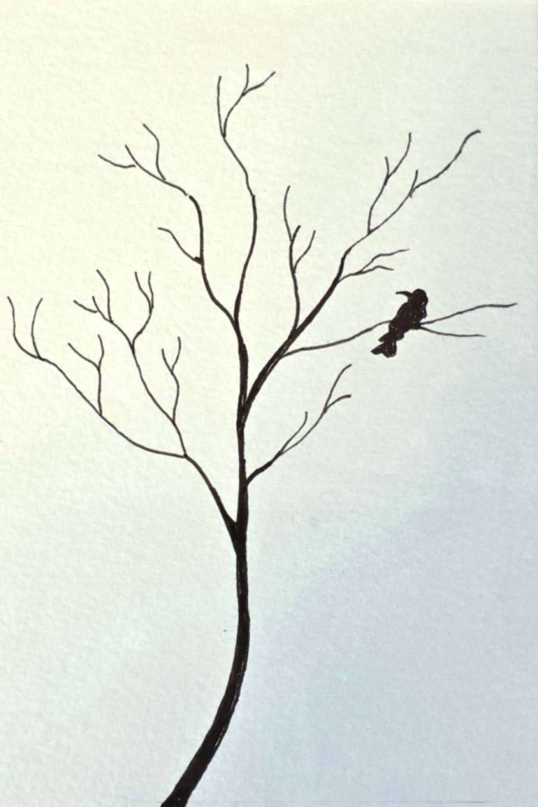Bird in a Tree - Totnes Art Society
